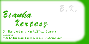 bianka kertesz business card